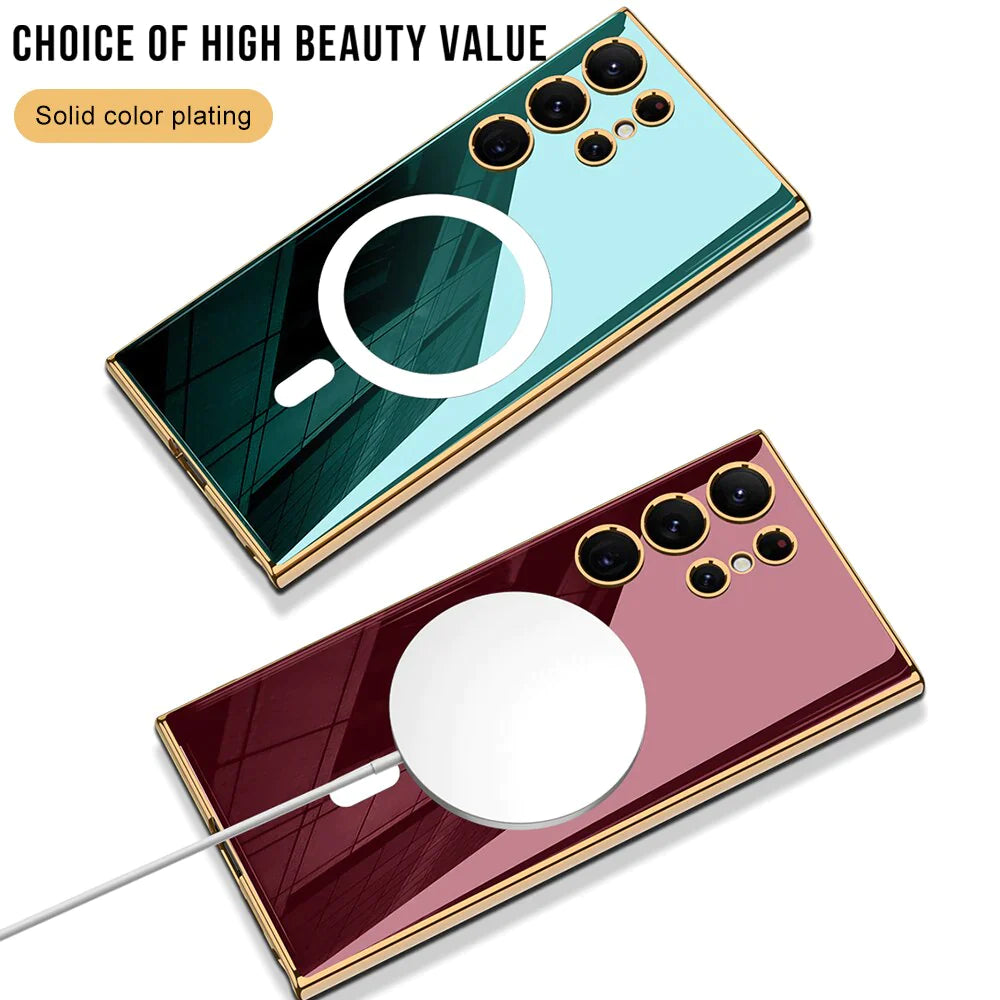 GLASS MAGNETIC CASE FOR SAMSUNG GALAXY S24 ULTRA