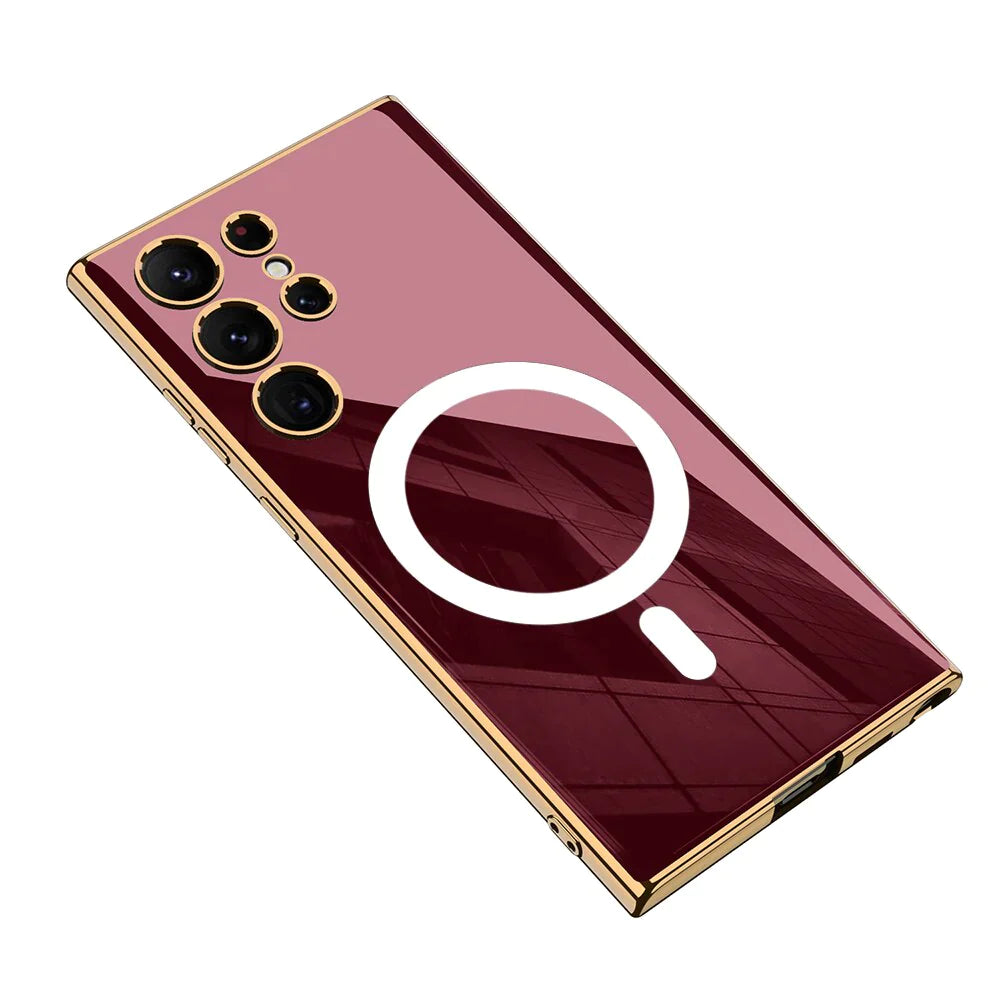 GLASS MAGNETIC CASE FOR SAMSUNG GALAXY S24 ULTRA