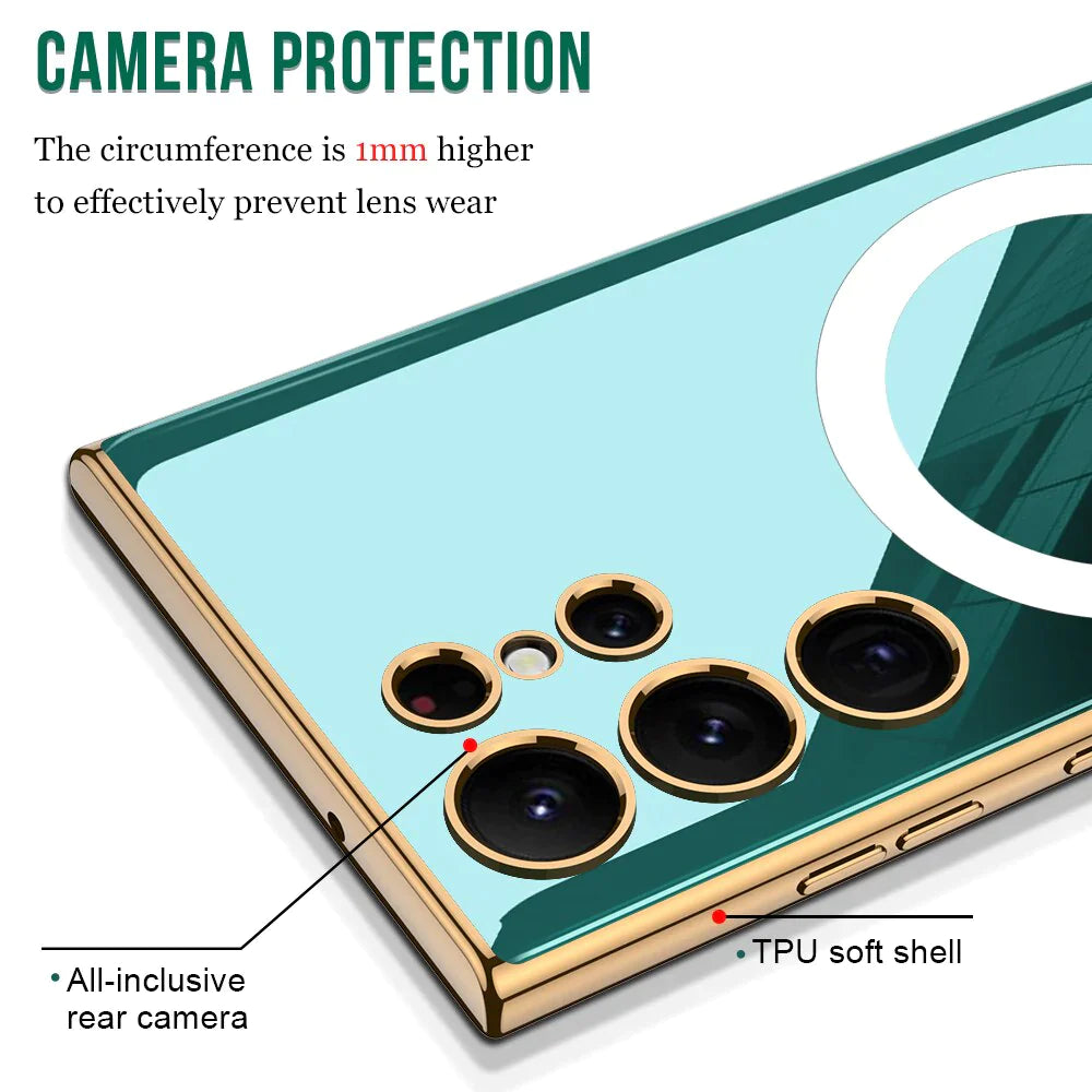 GLASS MAGNETIC CASE FOR SAMSUNG GALAXY S24 ULTRA
