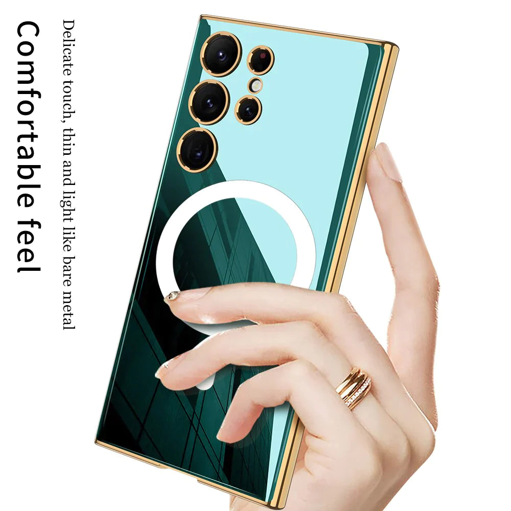 GLASS MAGNETIC CASE FOR SAMSUNG GALAXY S24 ULTRA