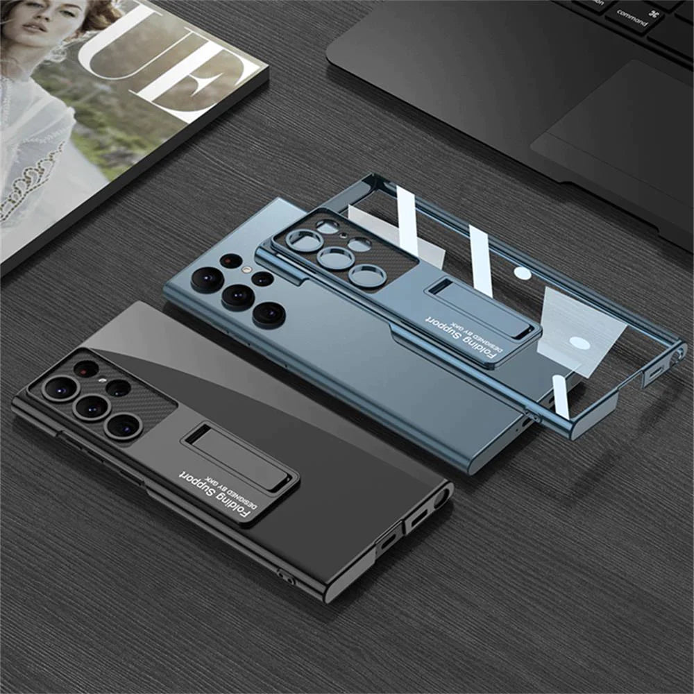 TRANSPARENT CASE WITH BRACKET FOR SAMSUNG GALAXY S24 ULTRA