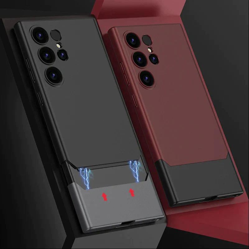 Matte Duo Tone Frosted Design Case For Galaxy S24 Ultra