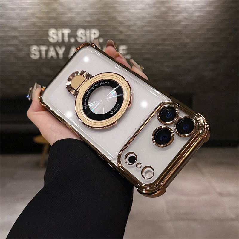 Elegant Transparent Stand Case - iPhone