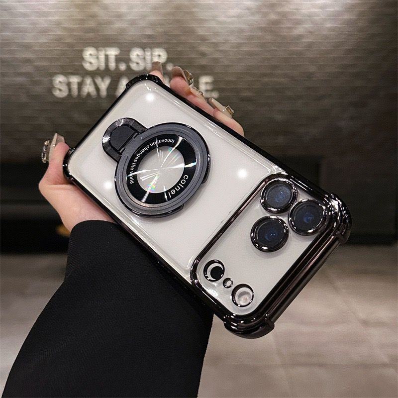 Elegant Transparent Stand Case - iPhone