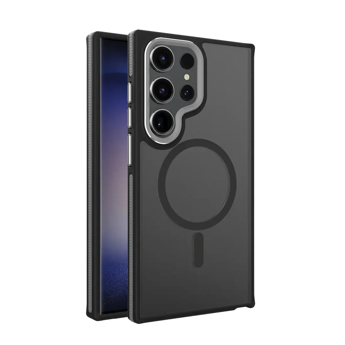 Super Frosted Dual Tone Stripe Magnetic Case - Galaxy S25 Series