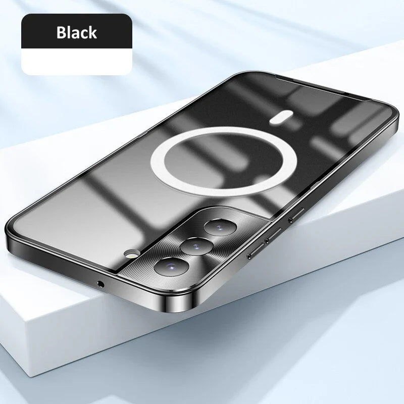 Luxury Ultra-Thin MagSafe Metal Frame Case - Galaxy S25 Series