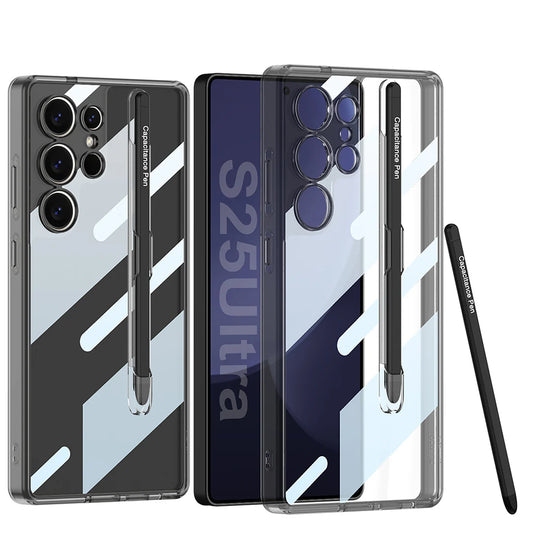 High Transparency Crystal Shield Pen Holder Case