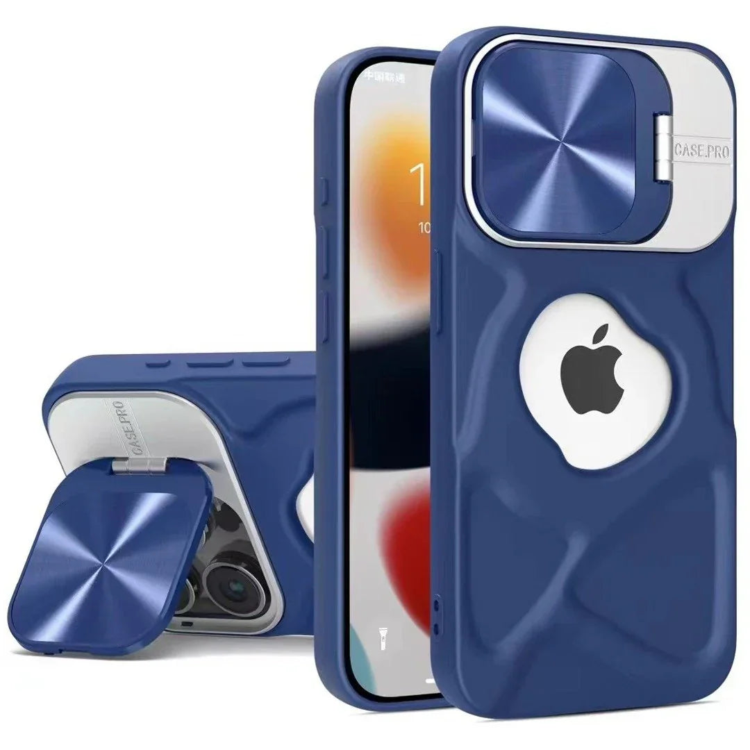 Geometric Pattern Logo-Cut Case- iPhone