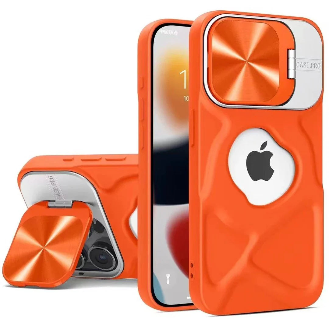 Geometric Pattern Logo-Cut Case- iPhone