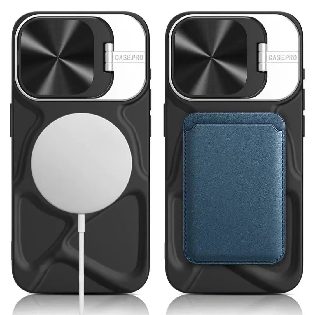 Geometric Pattern Logo-Cut Case- iPhone