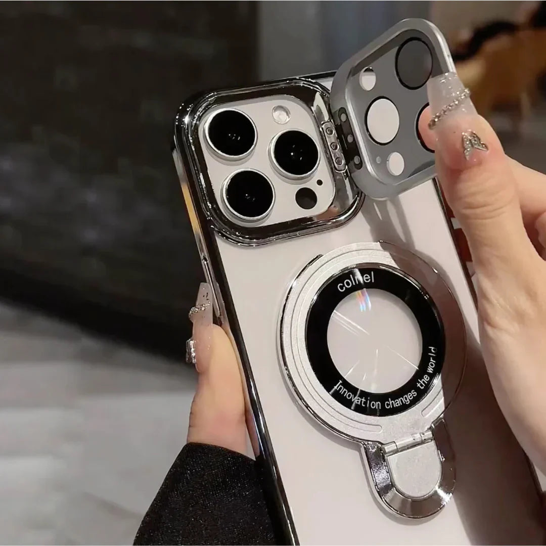 Crystal Ring Lens Bracket and Secure Grip- iPhone