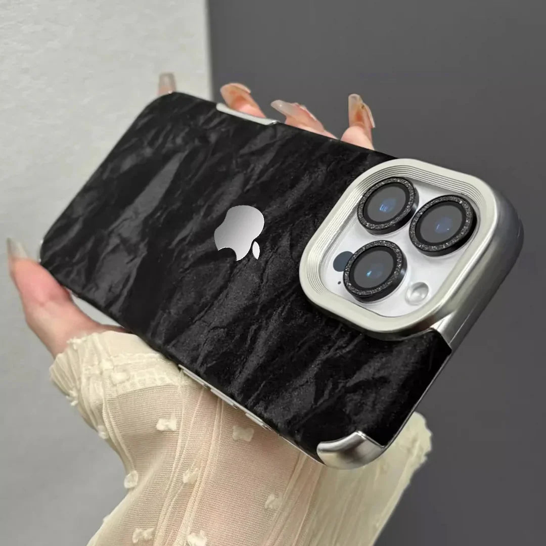 Luxury Fine Grain Velvet Case - iPhone