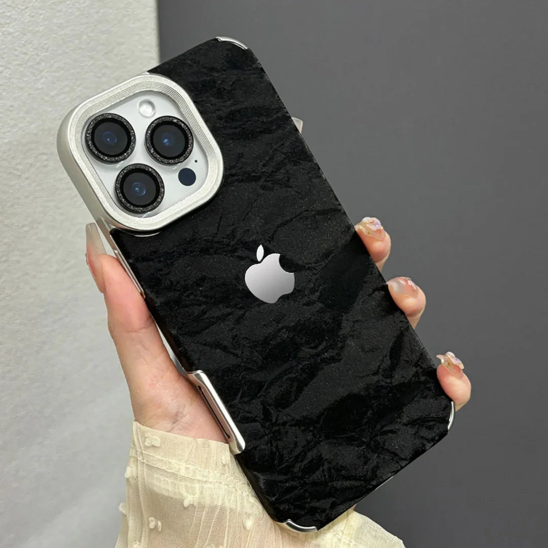 Luxury Fine Grain Velvet Case - iPhone