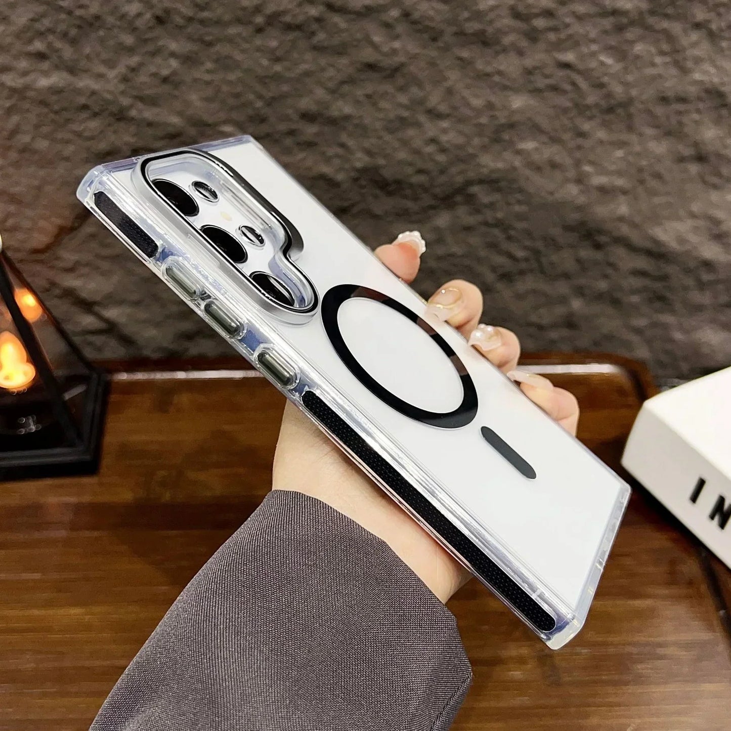 Metal Bracket Camera Protector Stand Case- Samsung