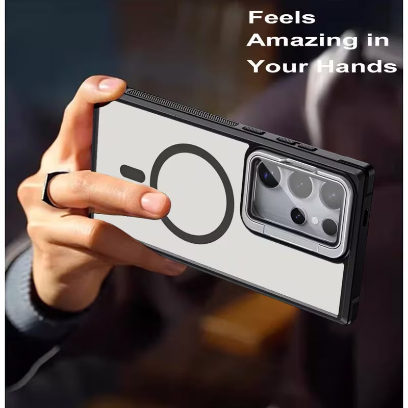 Metal Bracket Magnetic Kickstand Case- Samsung