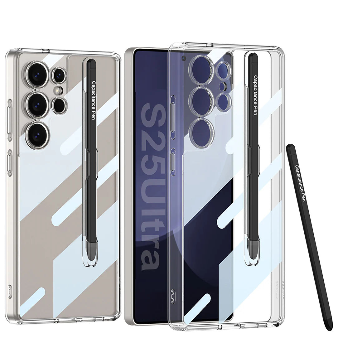 High Transparency Crystal Shield Pen Holder Case