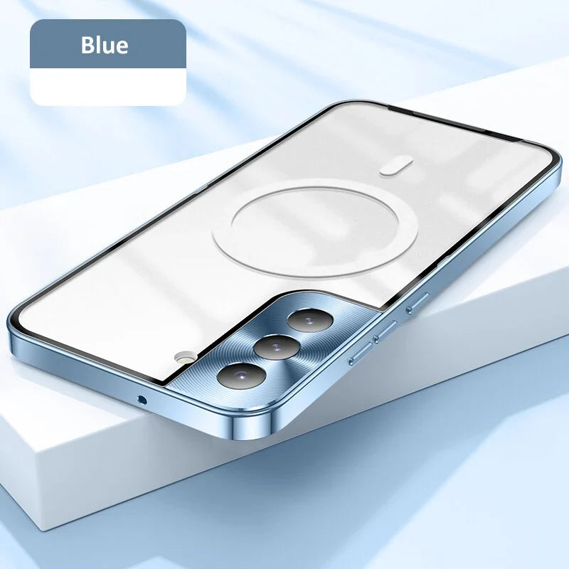 Luxury Ultra-Thin MagSafe Metal Frame Case - Galaxy S25 Series