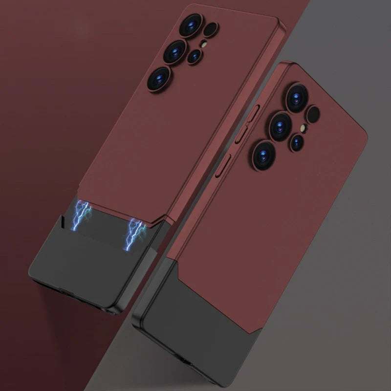 Matte Duo Tone Slider Frosted Design Case - Samsung