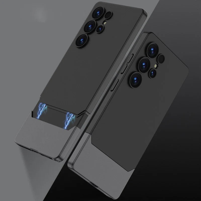 Matte Duo Tone Slider Frosted Design Case - Samsung