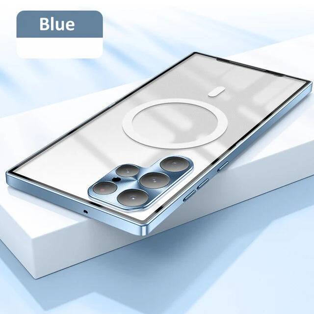Luxury Ultra-Thin MagSafe Metal Frame Case - Galaxy S25 Series