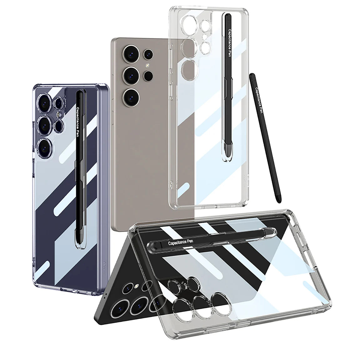 High Transparency Crystal Shield Pen Holder Case
