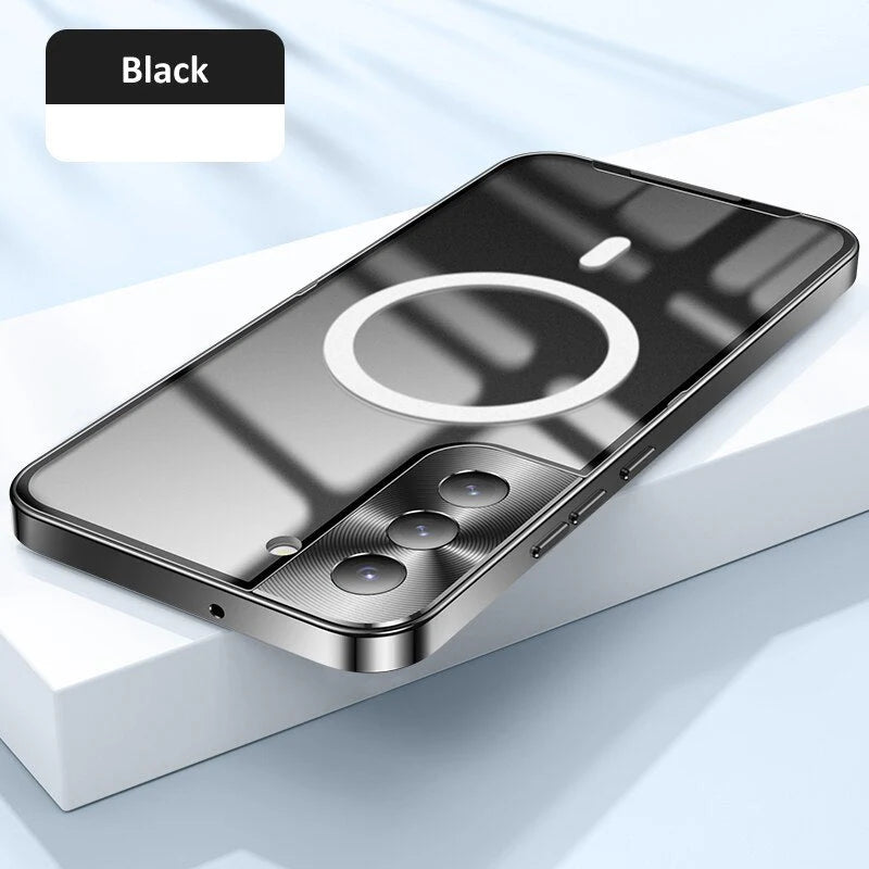 Luxury Ultra-Thin MagSafe Metal Frame Case - Galaxy S25 Series