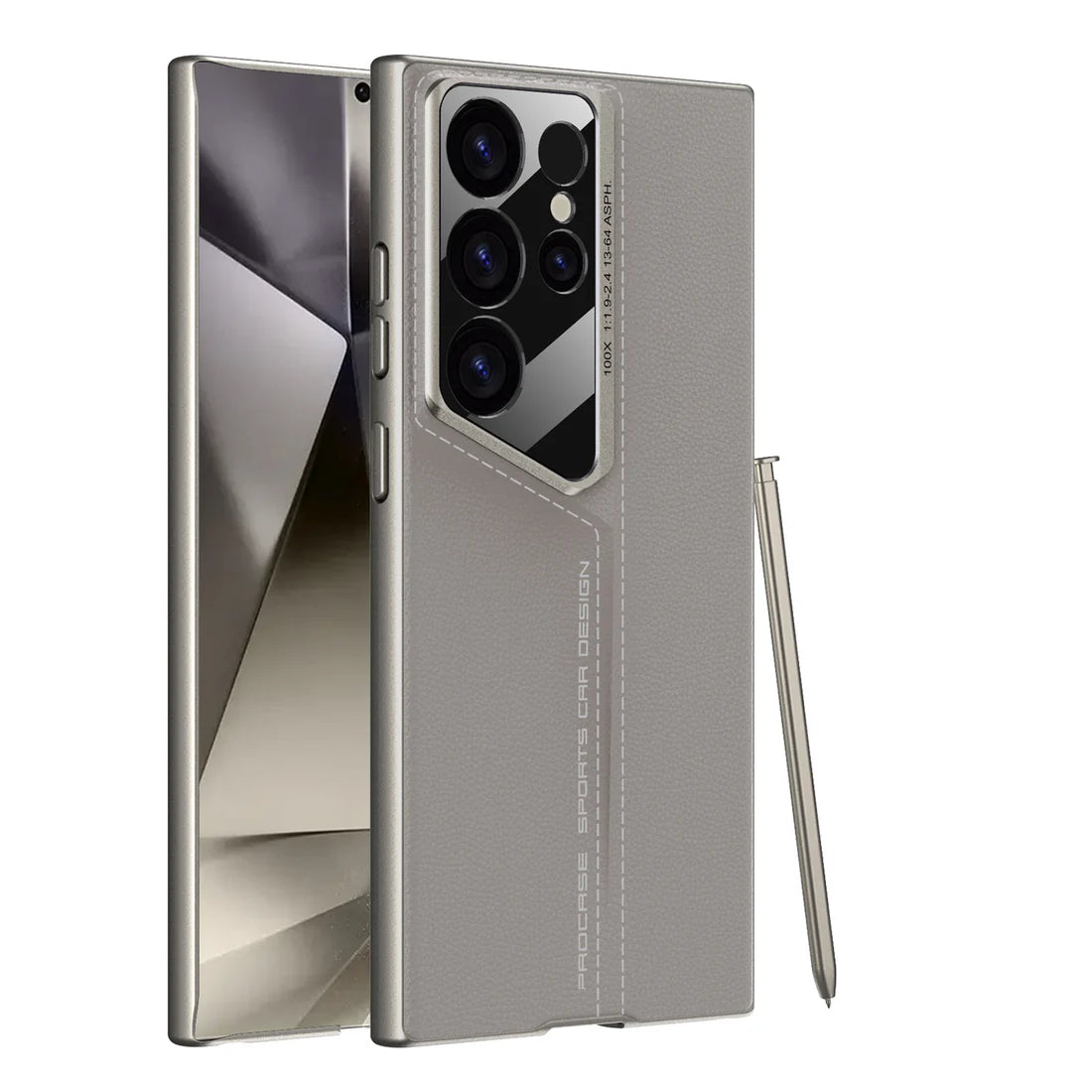 Luxury Blade Design Cutting Leather Case - Galaxy S25 Ultra