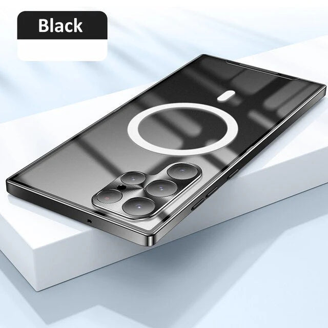 Luxury Ultra-Thin MagSafe Metal Frame Case - Galaxy S25 Series