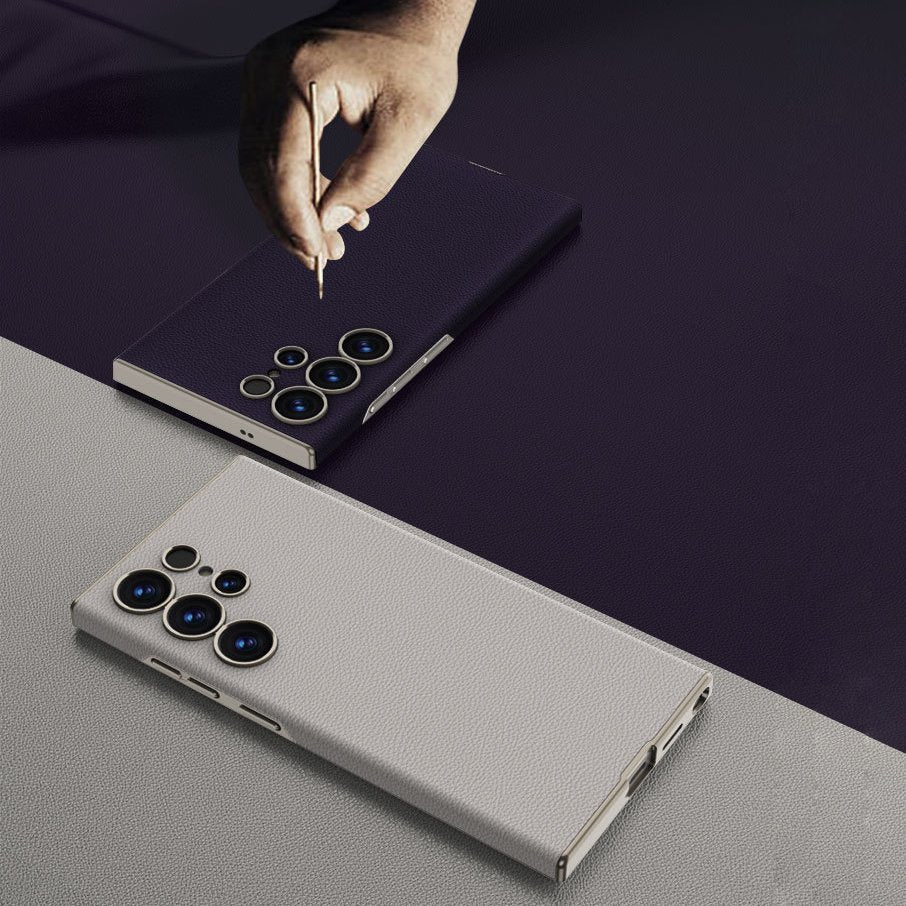 Premium Classic Plain Leather Case