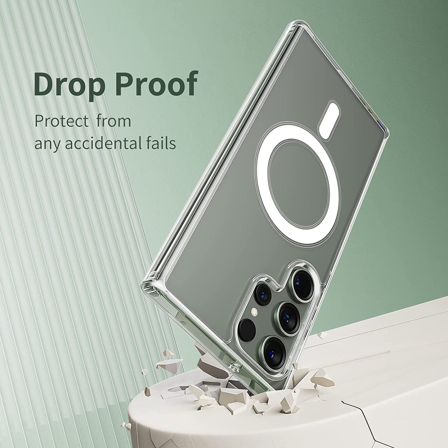 Magsafe Transparent Hard PC Back Case For Galaxy S Series