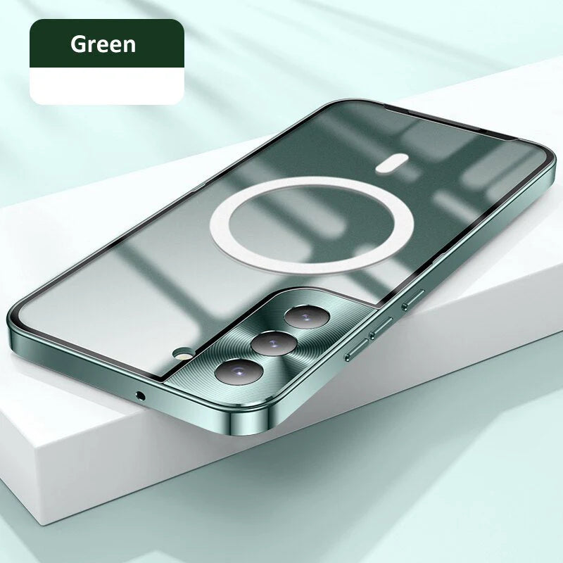 Luxury Ultra-Thin MagSafe Metal Frame Case - Galaxy S25 Series