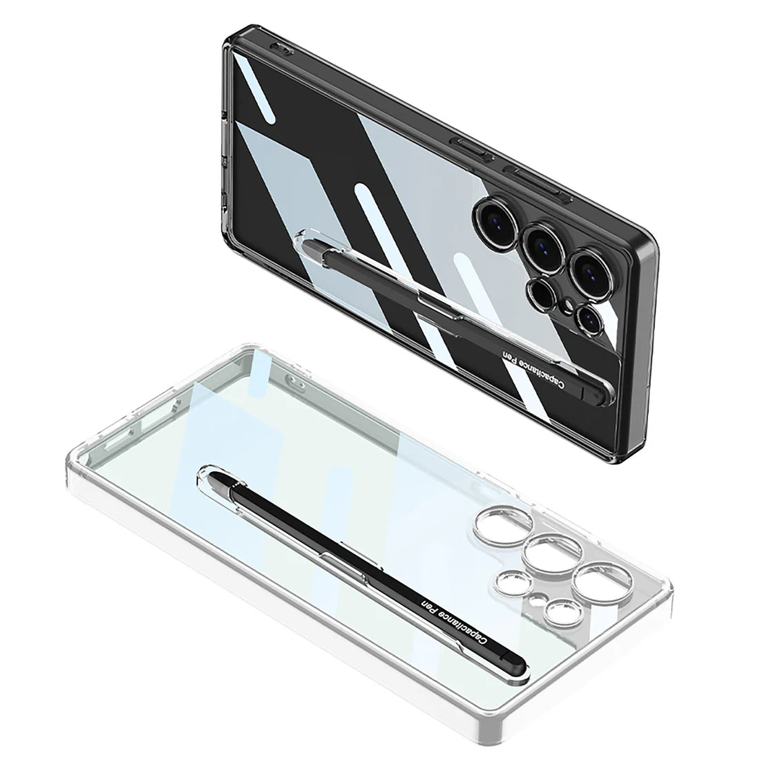 High Transparency Crystal Shield Pen Holder Case