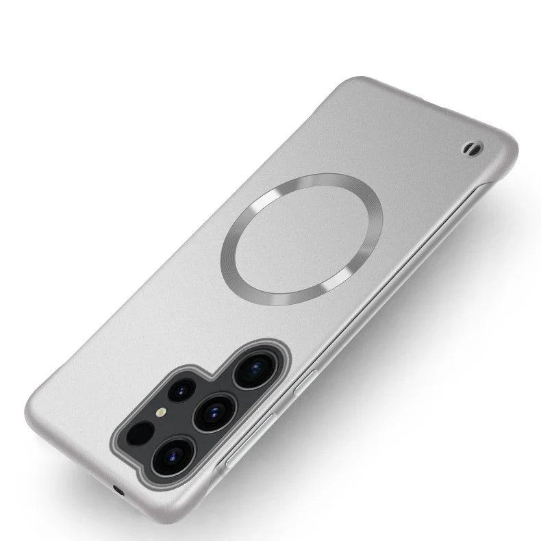 Premium Metal Paint Frameless Magsafe Case - Galaxy S25 Series
