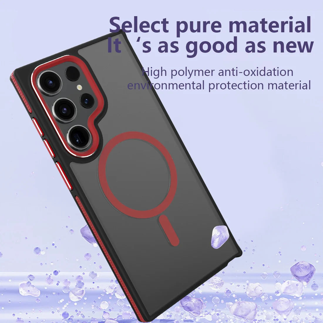 Super Frosted Dual Tone Stripe Magnetic Case - Galaxy S25 Series