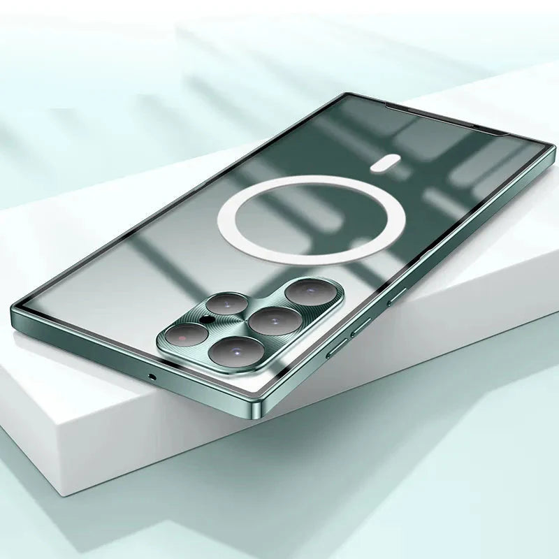 Luxury Ultra-Thin MagSafe Metal Frame Case - Galaxy S25 Series