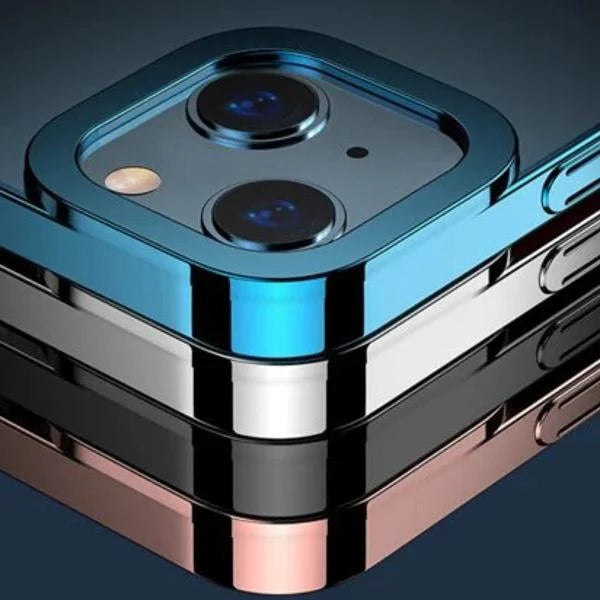 iPhone 15 Series Electroplating Silicone Transparent Glitter Case