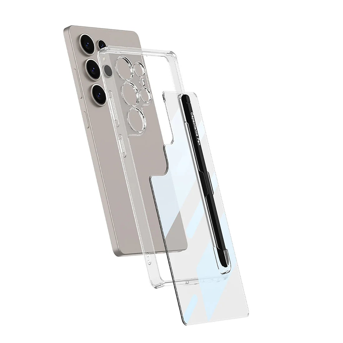 High Transparency Crystal Shield Pen Holder Case