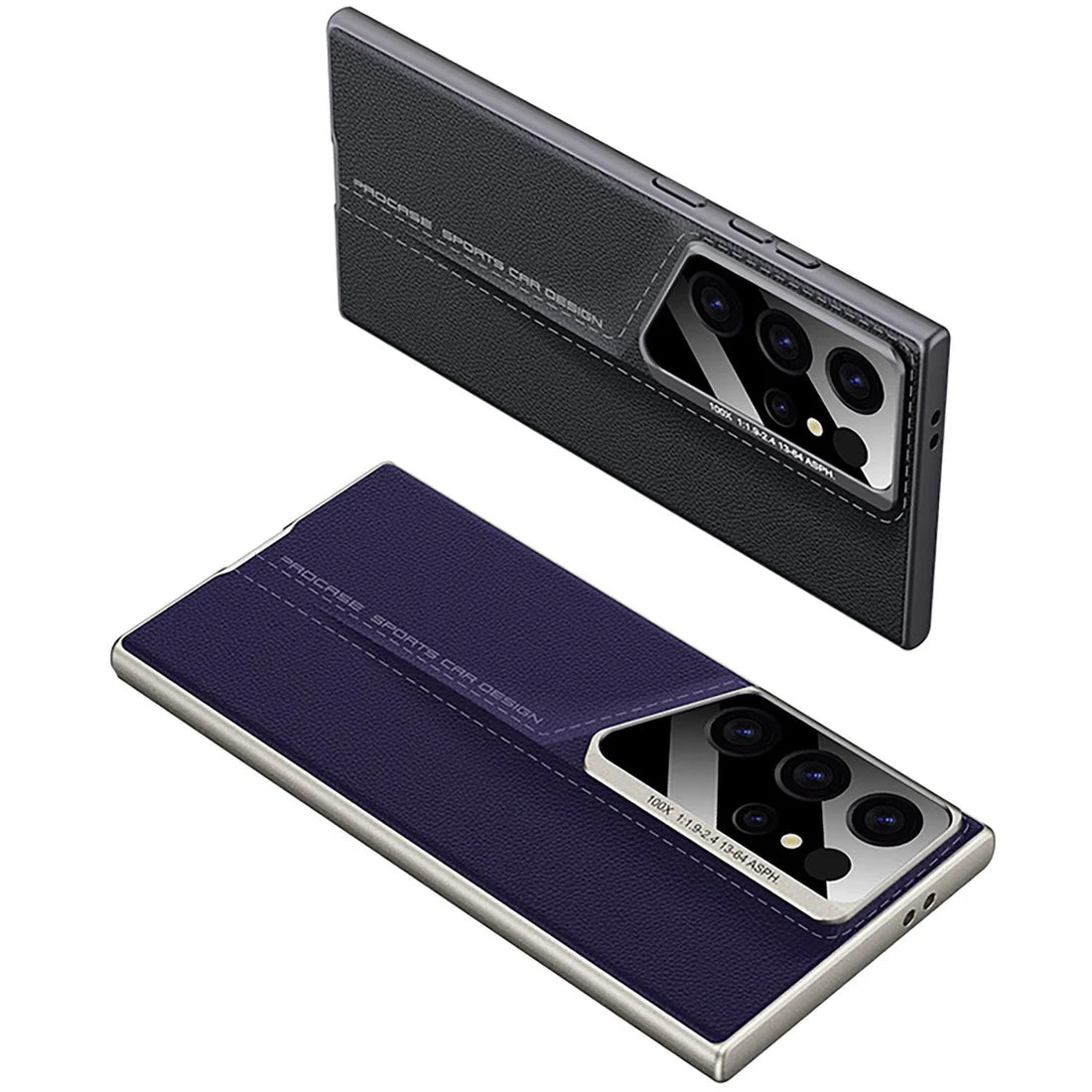 Luxury Blade Design Cutting Leather Case - Galaxy S25 Ultra