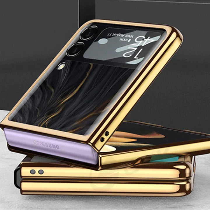 Lion Pattern Glass Case for Galaxy Z flip Series