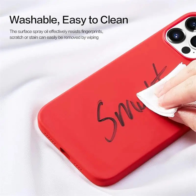 Liquid Soft Silicon Premium Case For iPhone 15 Series