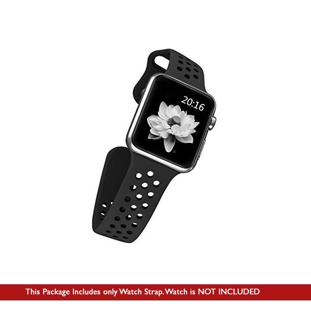 Perforated Band/Strap Black for Apple Watch (ONLY STRAP NOT WATCH)