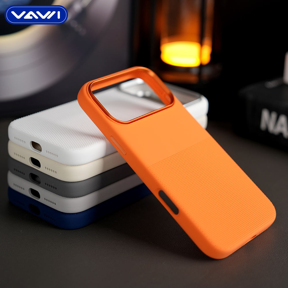 Shockproof Anti-Slip Grip Metal Buttons Case- iPhone