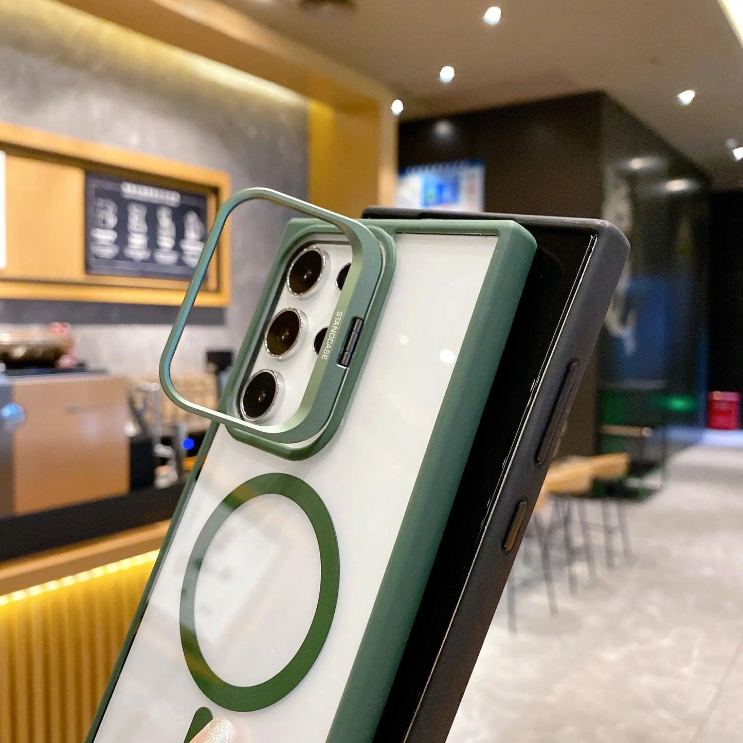 Metal Bracket Magnetic Kickstand Case- Samsung