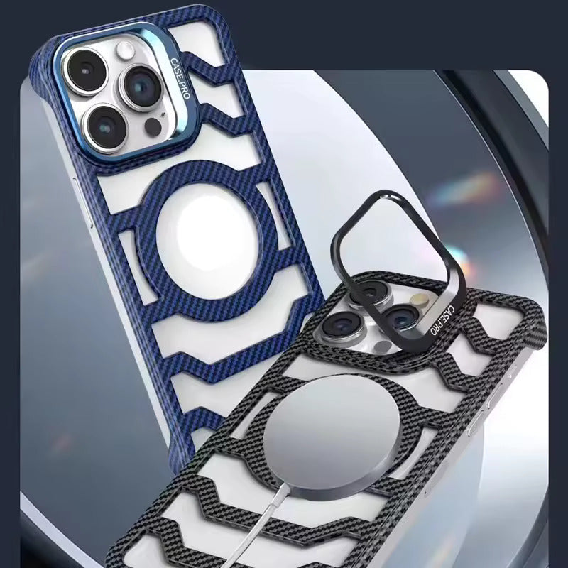 Carbon Hollow Heat Radiation Case- iPhone