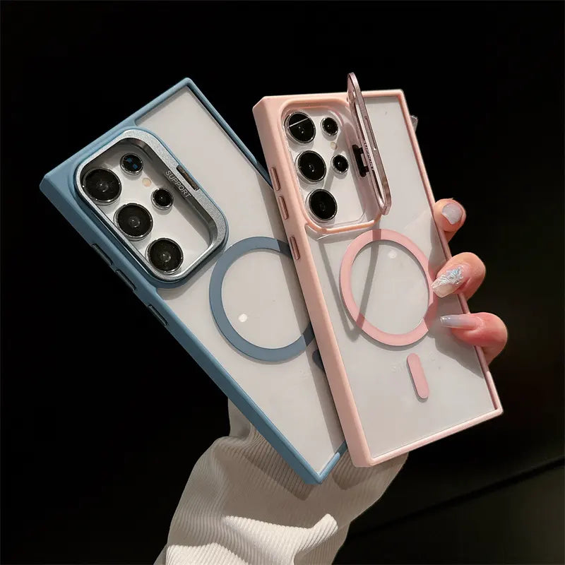 Metal Bracket Magnetic Kickstand Case- Samsung