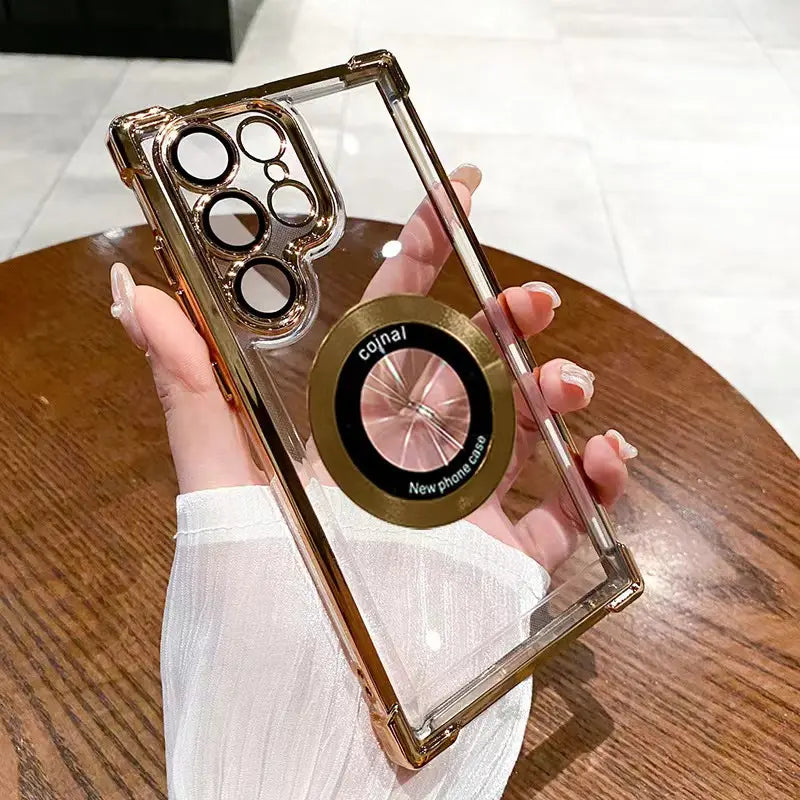 Transparent Bumper Stand Case - Samsung