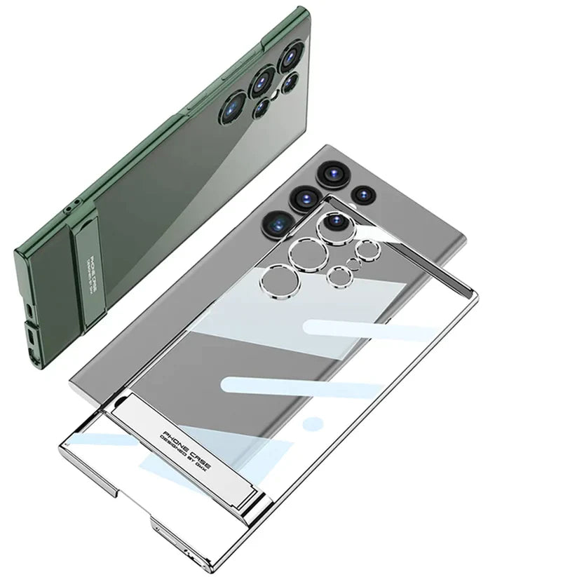 Hybrid Ultra Transparent Stand Case For Galaxy S23 Ultra