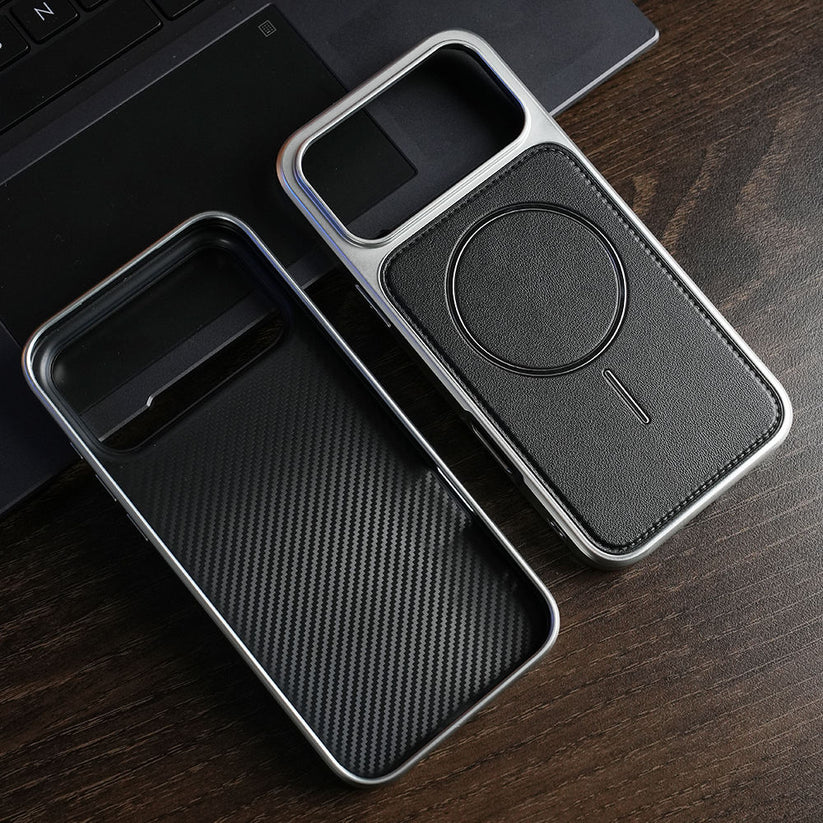 Premium PU Leather Magnetic Magsafe Case- iPhone