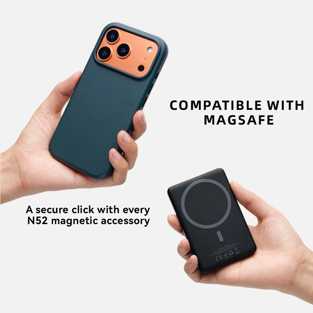 Shockproof Anti-Slip Grip Metal Buttons Case- iPhone