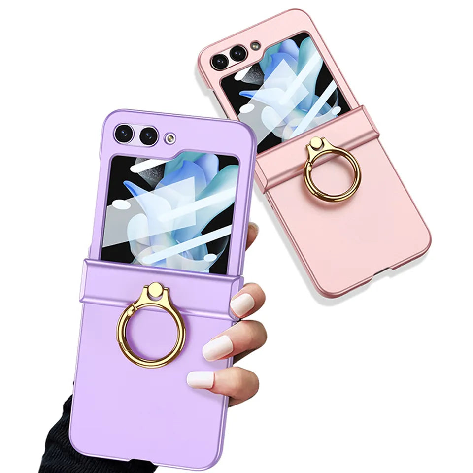Magnetic Folding Ring Shell Case For Galaxy Z Flip 5